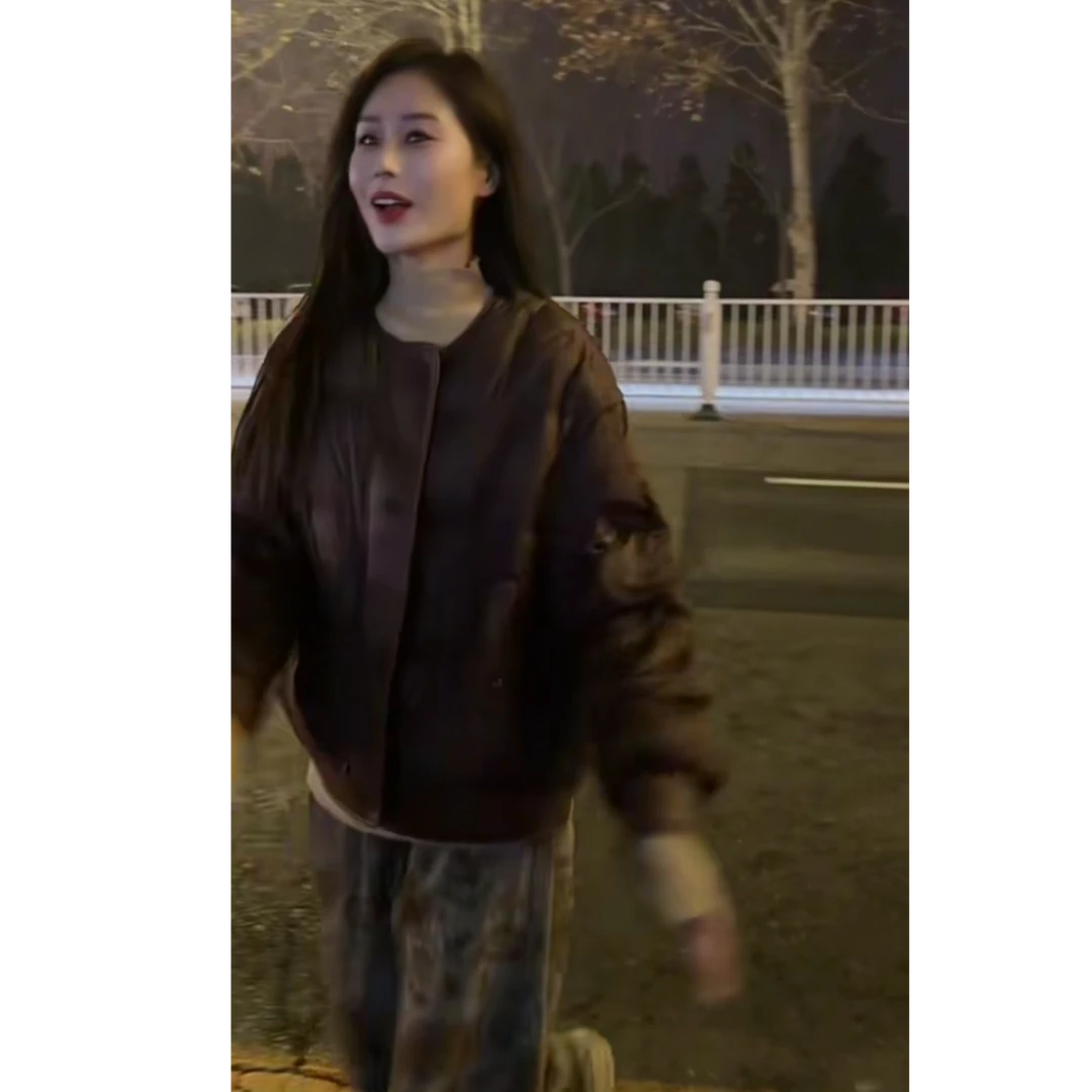 短款羽绒服 A 咖色 25602