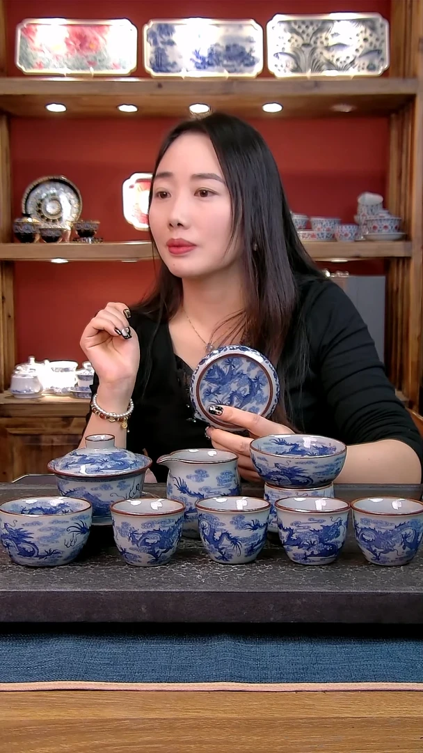 简装家用款9件套 老陶泥开片纹陶瓷茶具