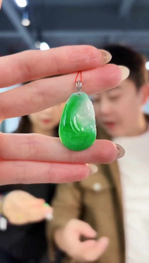 【闪购商品】翡翠颈饰18K金镶嵌缅料A货/支持复检/一件