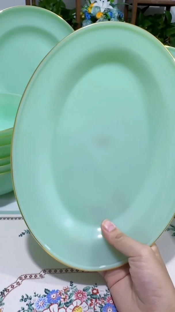 1 2英寸玉瓷鱼盘1个【贝美】