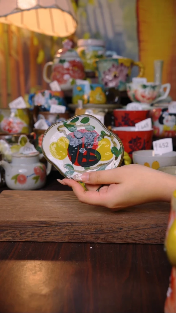 摆件泥垚手作 景德镇手工手绘器物