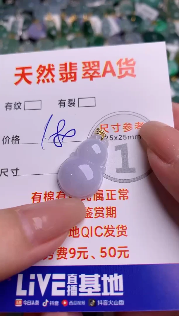 翡翠18K金镶嵌颈饰0180113948