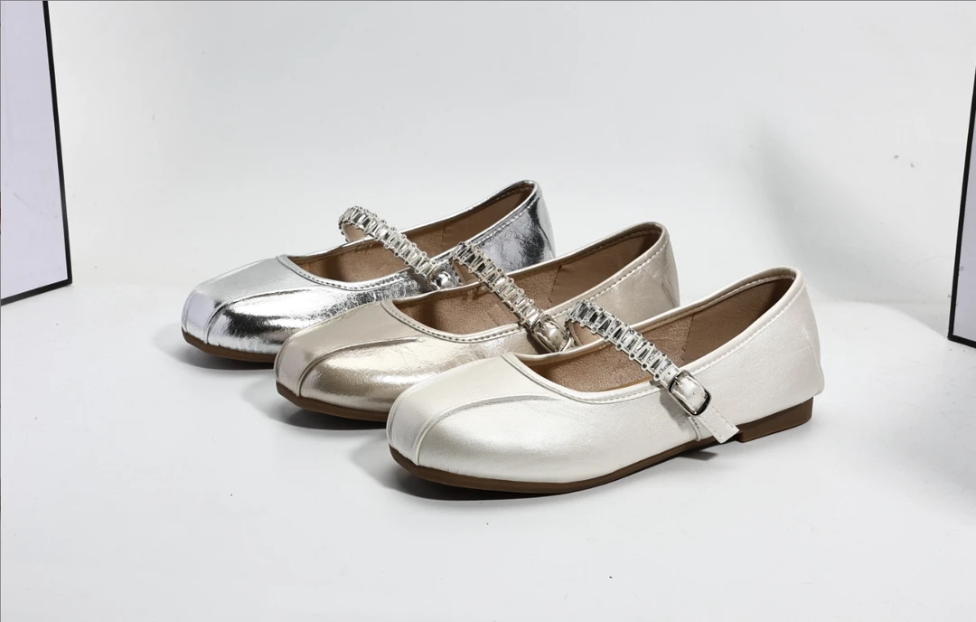 【粉丝专属】FH夏季新款圆头真皮软底软面防滑一字水钻玛丽珍803