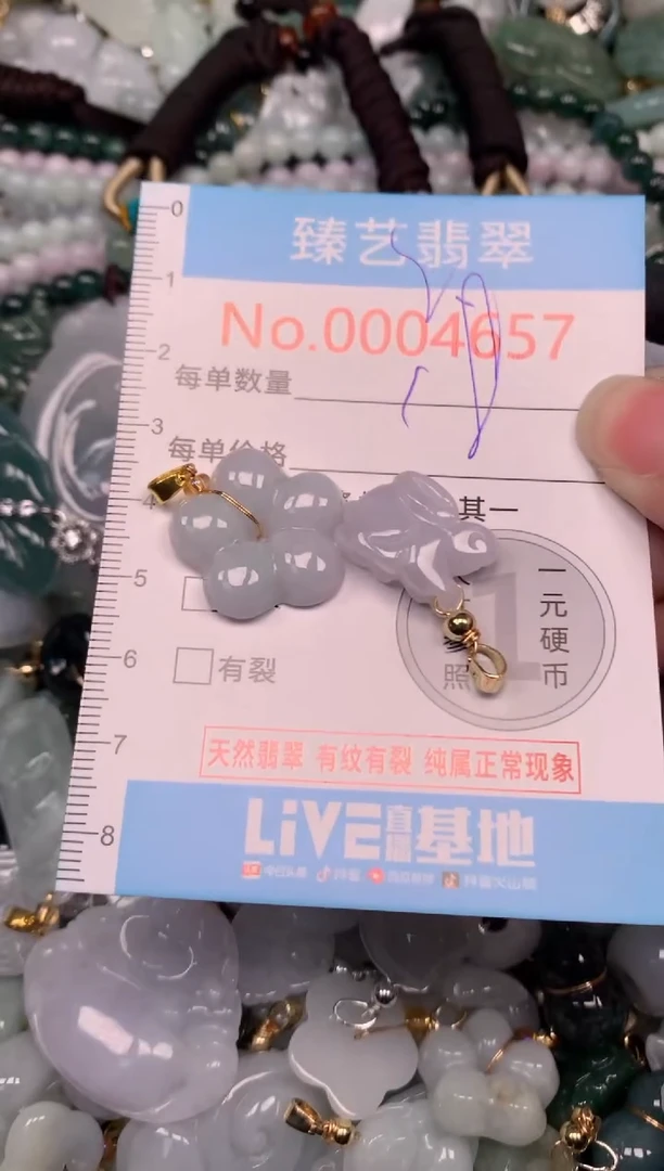 吊坠(不含链)未镶嵌翡翠4657