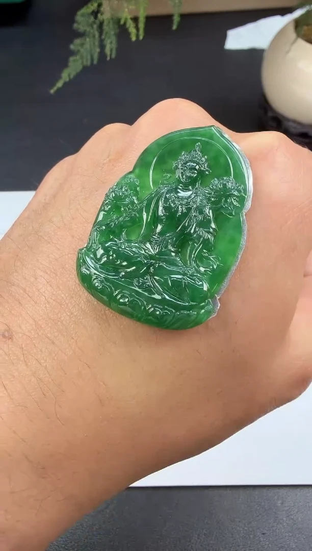 吊坠(不含链)未镶嵌翡翠翡翠饰品-357
