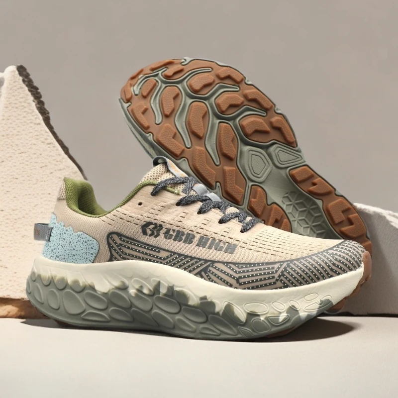 轻奢高端男士厚底减震百搭轻便增高运动鞋登山鞋徒步鞋户外透气鞋