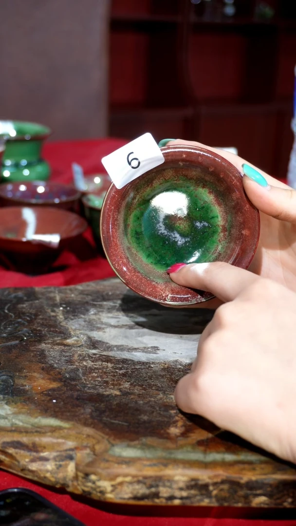 摆件精品窑变钧瓷茶器