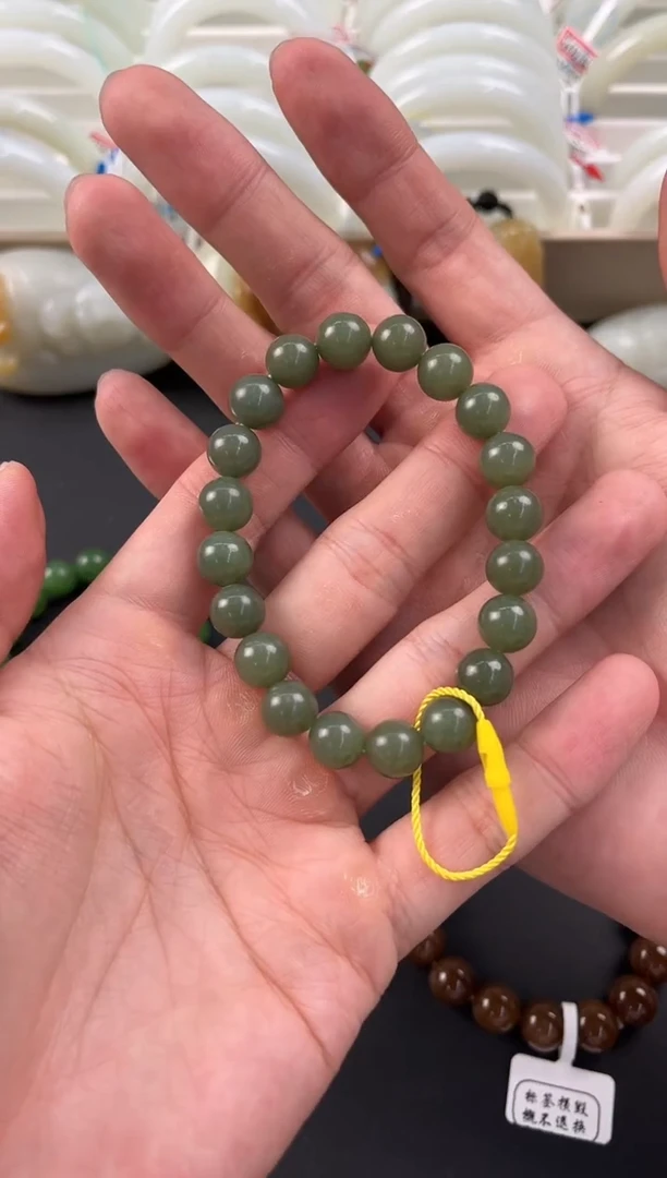 手串未镶嵌和田玉想****眠一周年庆福利圆珠手串卡10微色差
