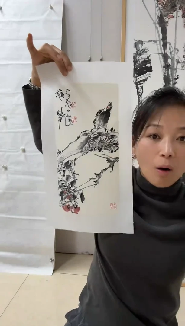 国画炳山艺术--秦老师作品