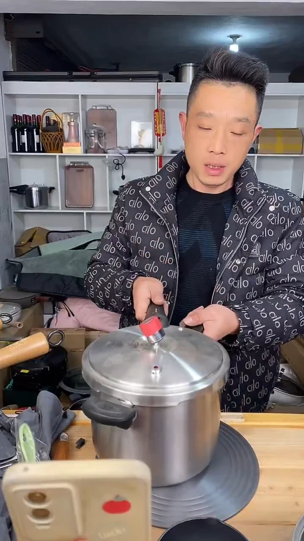 水晶玻璃1康 高压锅6L