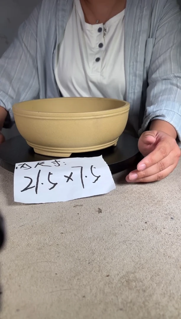 宜兴紫砂花盆小盆