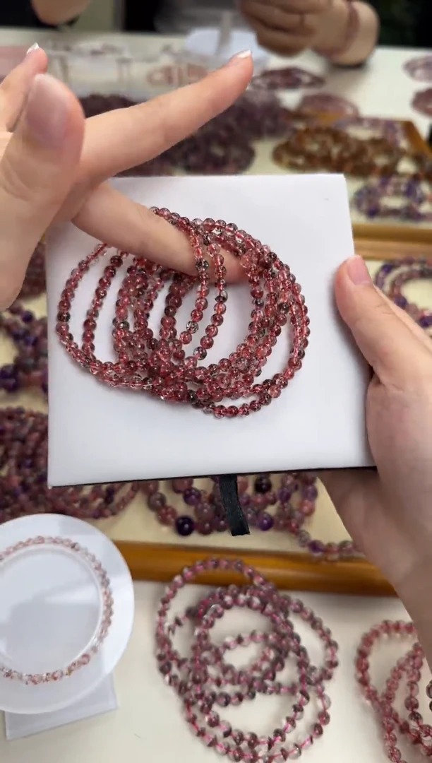 未镶嵌手串水晶全面金草莓爆闪 多样性发一