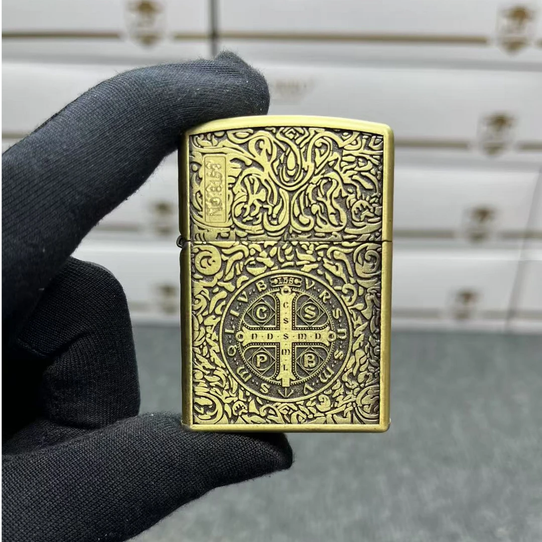 ZORRO古铜康斯坦丁防风煤油打火机双面创意