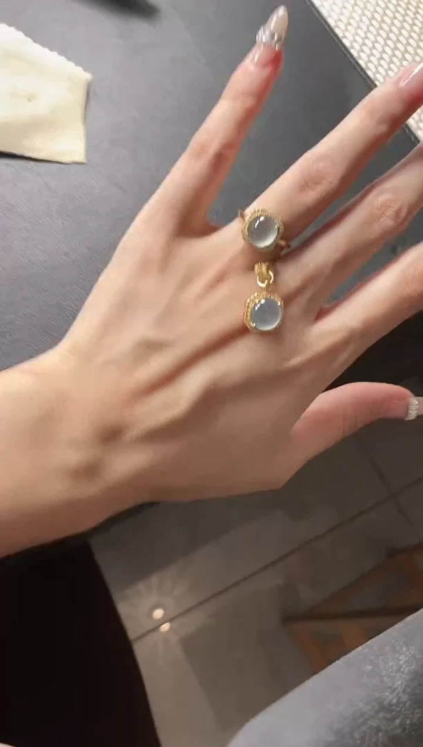银S925镶嵌戒指翡翠51151