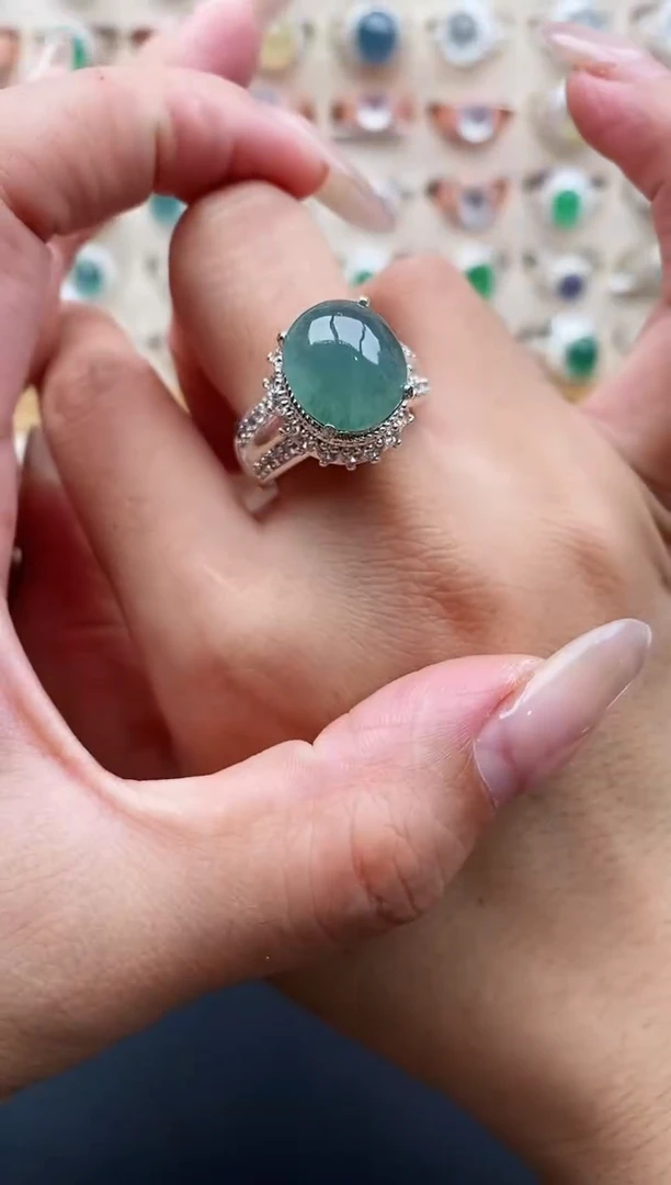 未镶嵌戒指翡翠缅甸翡翠A货22   5-9