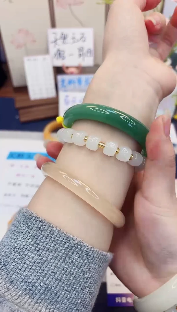 【闪购商品】石英质玉手镯未镶嵌36-东陵玉-圈口59