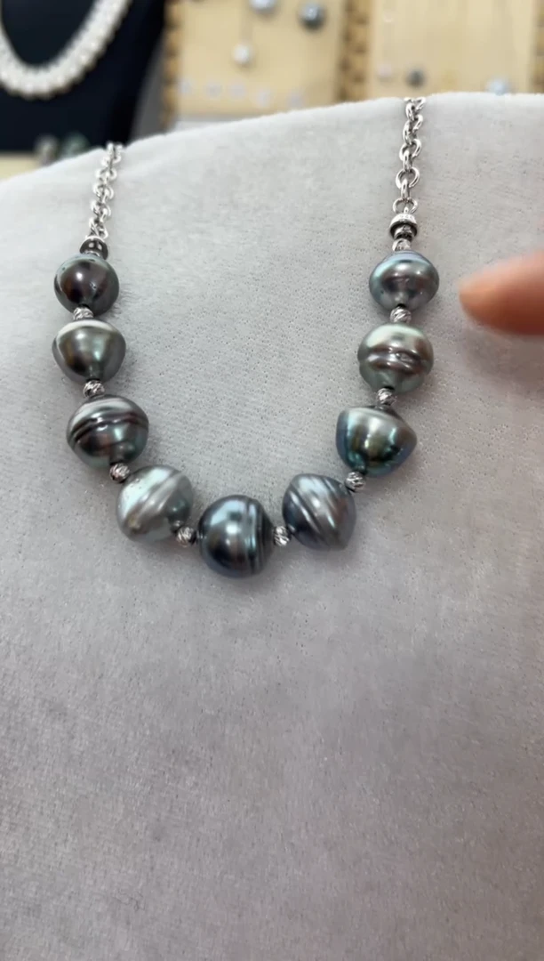 【闪购商品】海水珍珠项链未镶嵌大溪地微笑链