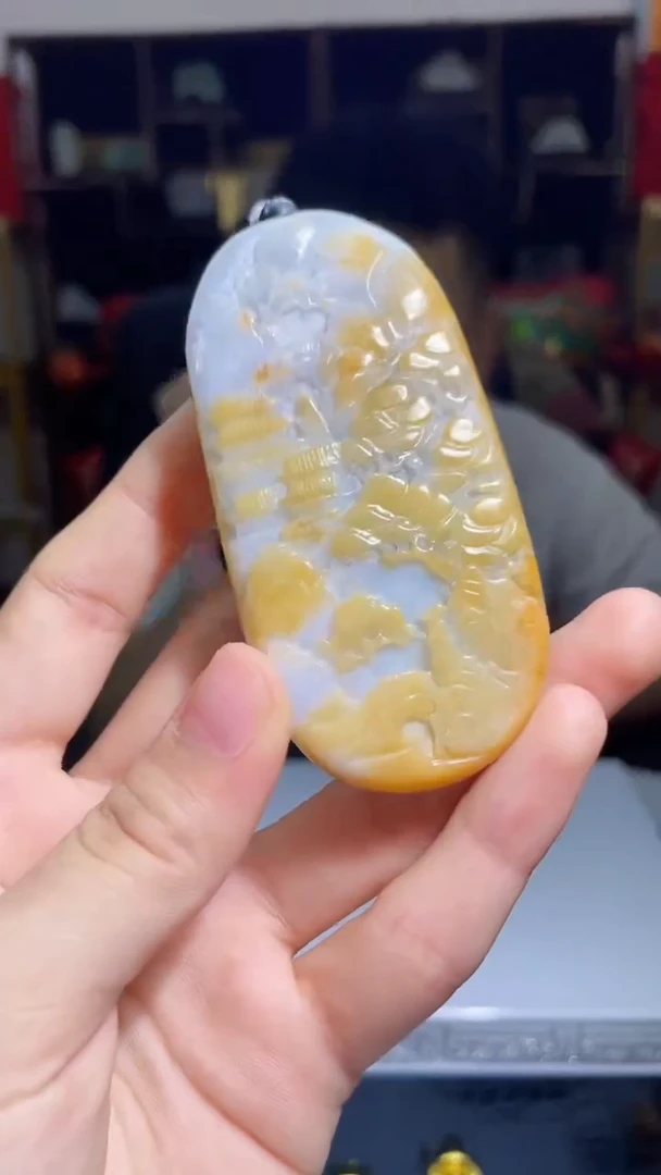 翡翠未镶嵌吊坠(不含链)D548