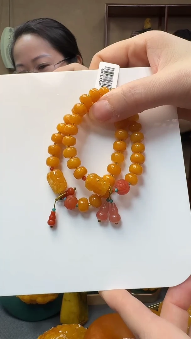 未镶嵌琥珀手链蜜蜡老型手串（多样性只发其一））