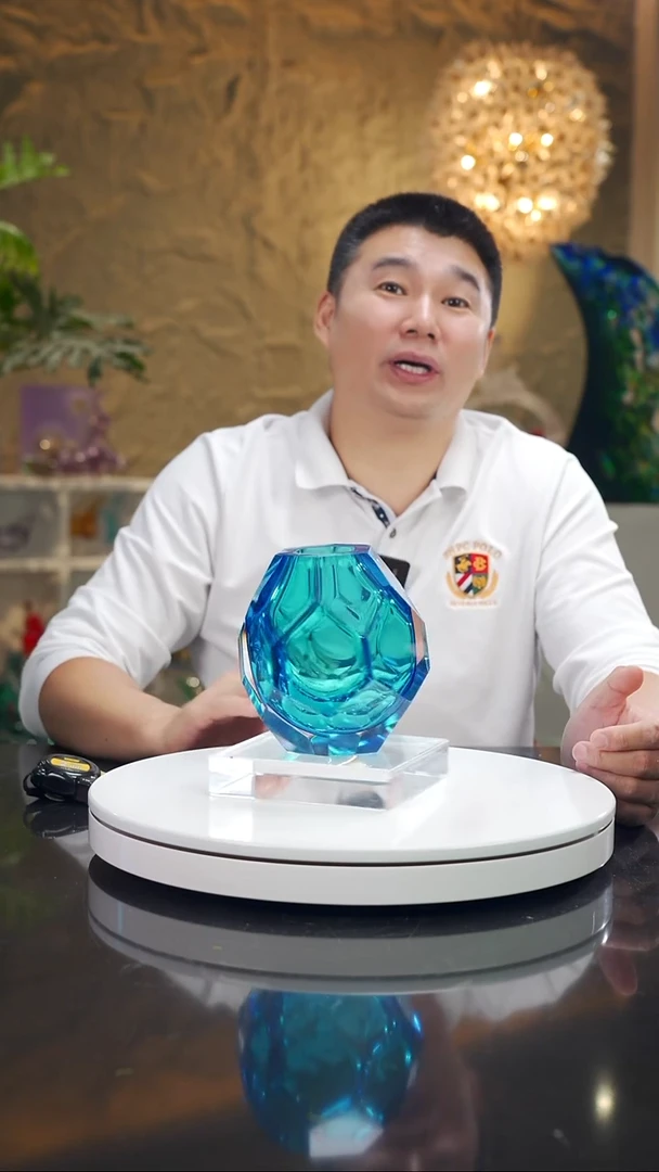 摆件福利天空蓝切面花瓶