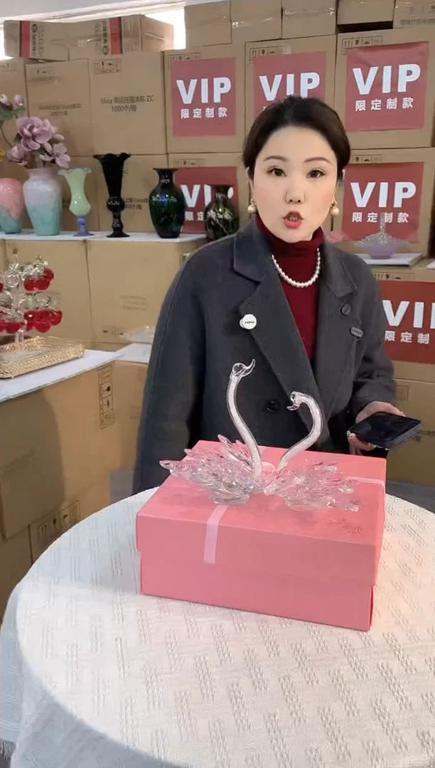 【闪购商品】琉璃椿野花瓶花器早E-5