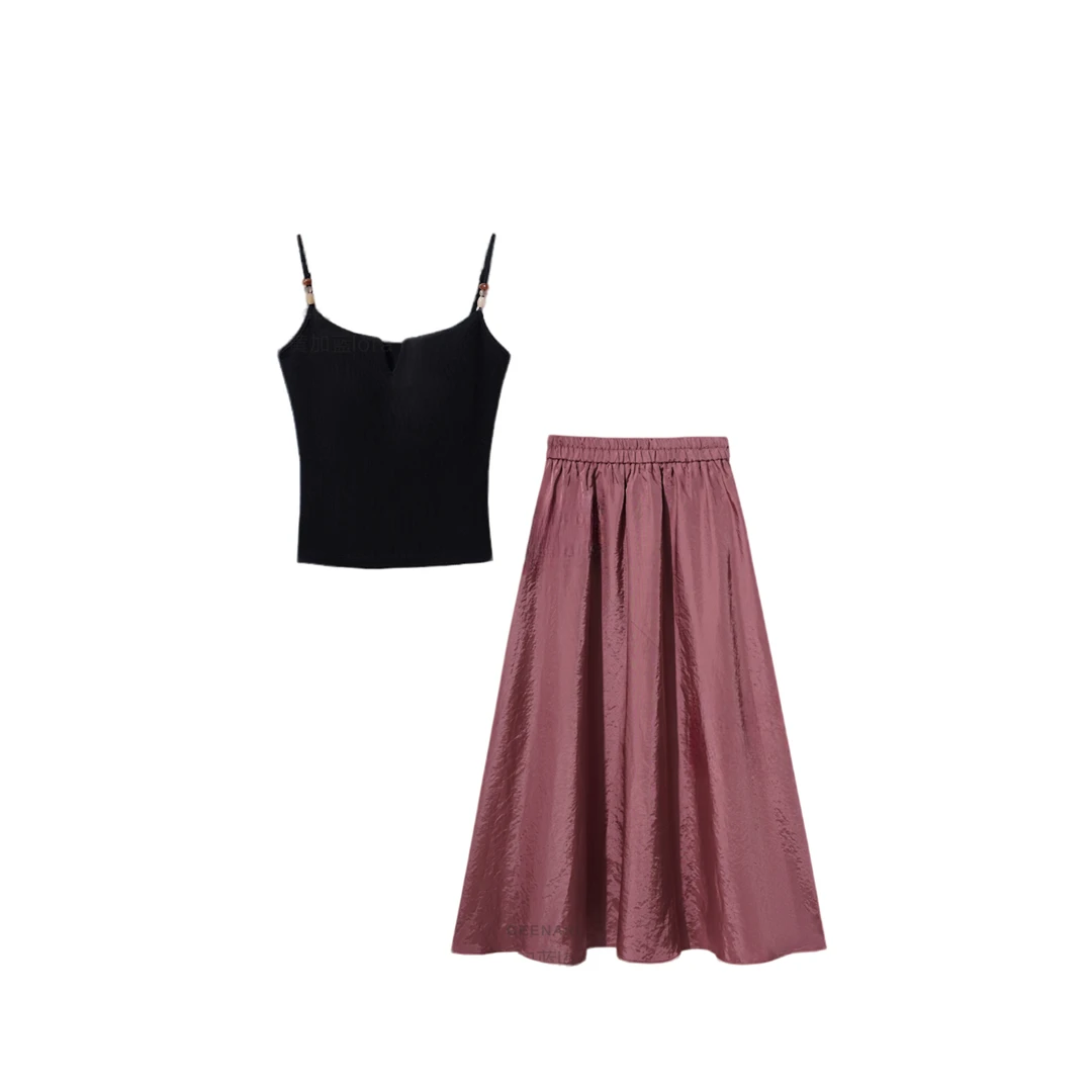 欧若风《婷婷专属》D7F29783H时尚气质优雅上衣+半身裙套装-9783