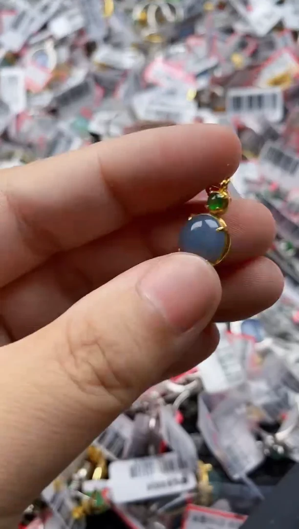 翡翠戒指银S925镶嵌4444    5