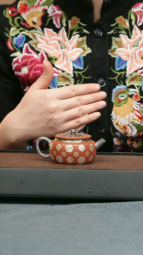 【闪购商品】紫砂茶壶五堂 老花桑扁