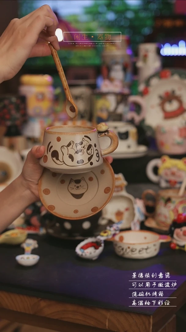 陶瓷景德镇可爱设计师款陶瓷