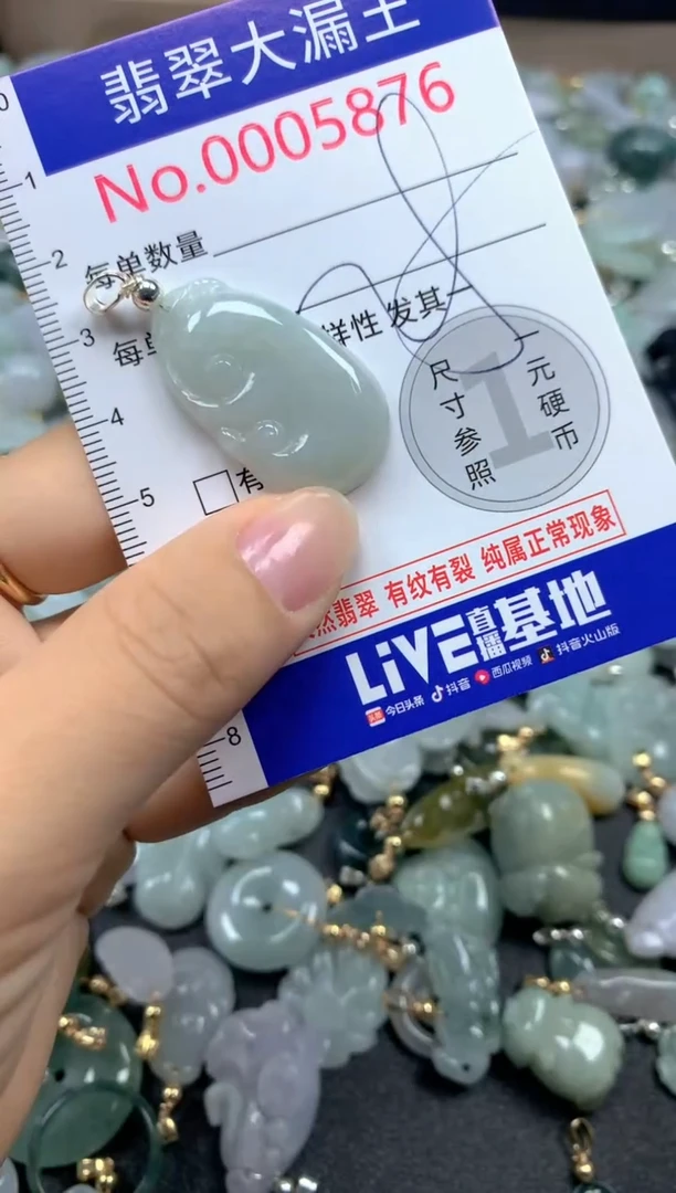 翡翠未镶嵌吊坠(不含链)5875