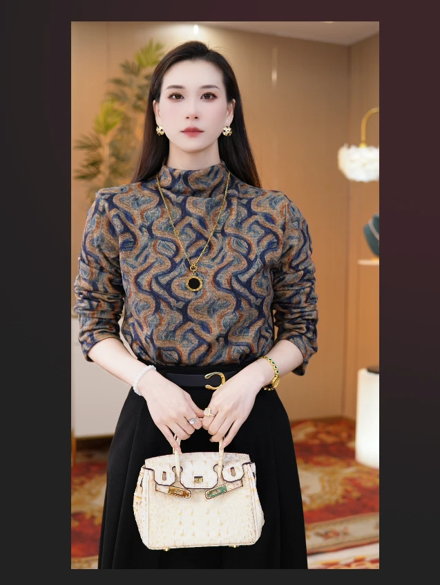 小猪-加绒加厚半高领奥绒德绒骑行服显瘦秋冬S上衣#102