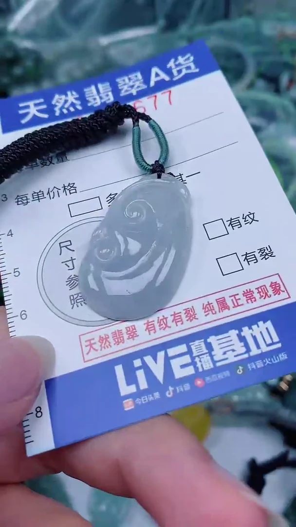 翡翠未镶嵌颈饰00001677