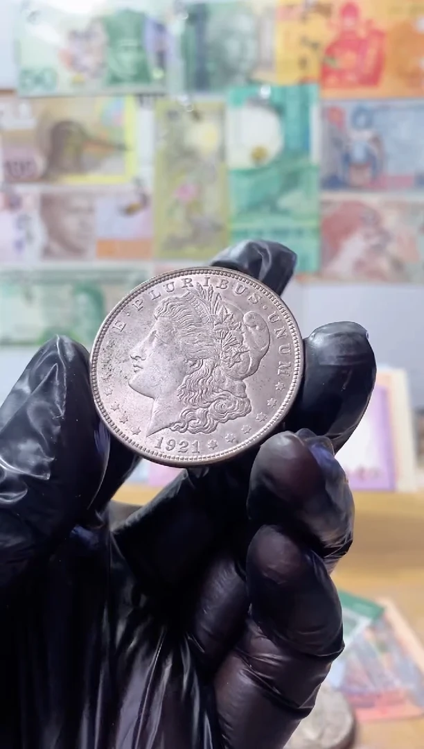 普通金属币平****乐摩根银币一枚