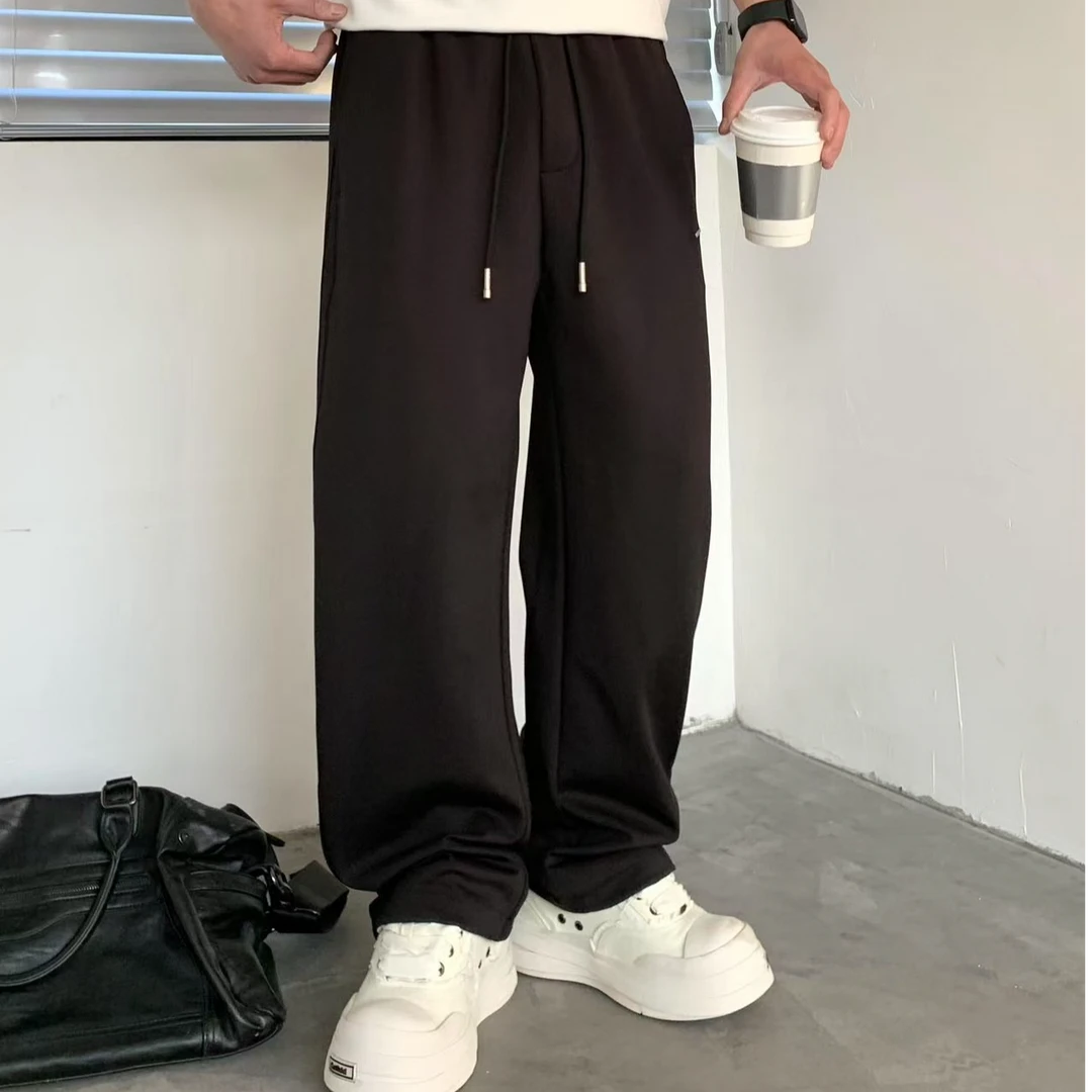 木子风尚-OOTD2025春夏男女新款百搭时尚休闲长裤垂感潮流弯刀裤