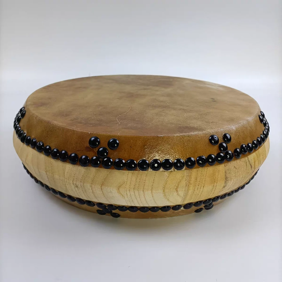 原色椿木牛皮说书鼓红色湖北大鼓快板书鼓竹钉鼓说书京韵大鼓全套