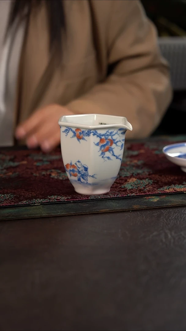 杯聚澜堂九桃五福六方鹰嘴公道