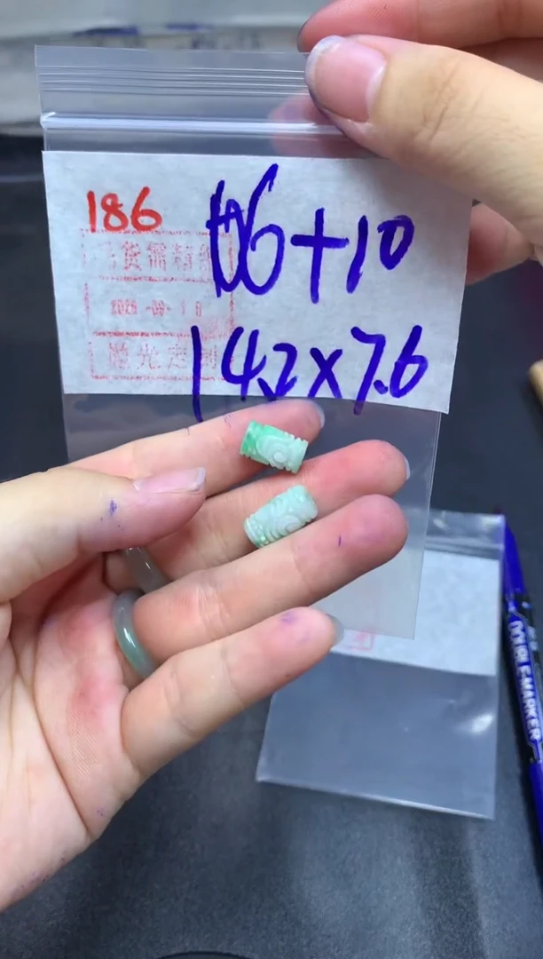 未镶嵌定制翡翠桶珠76毛货需精细抛光拍一发一