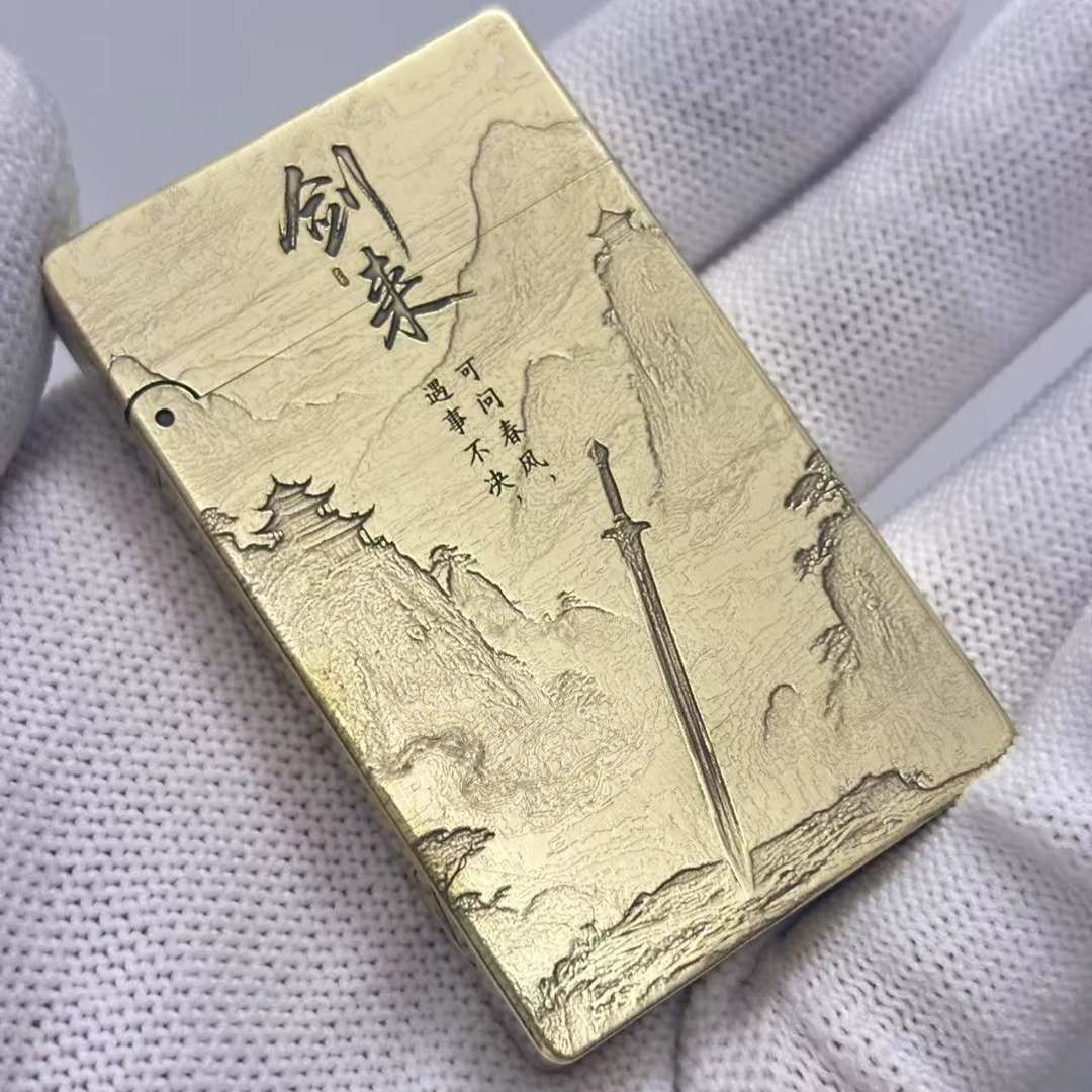 ZORRO佐罗打火机朗声799一体掏空铜块剑来送豪华套餐