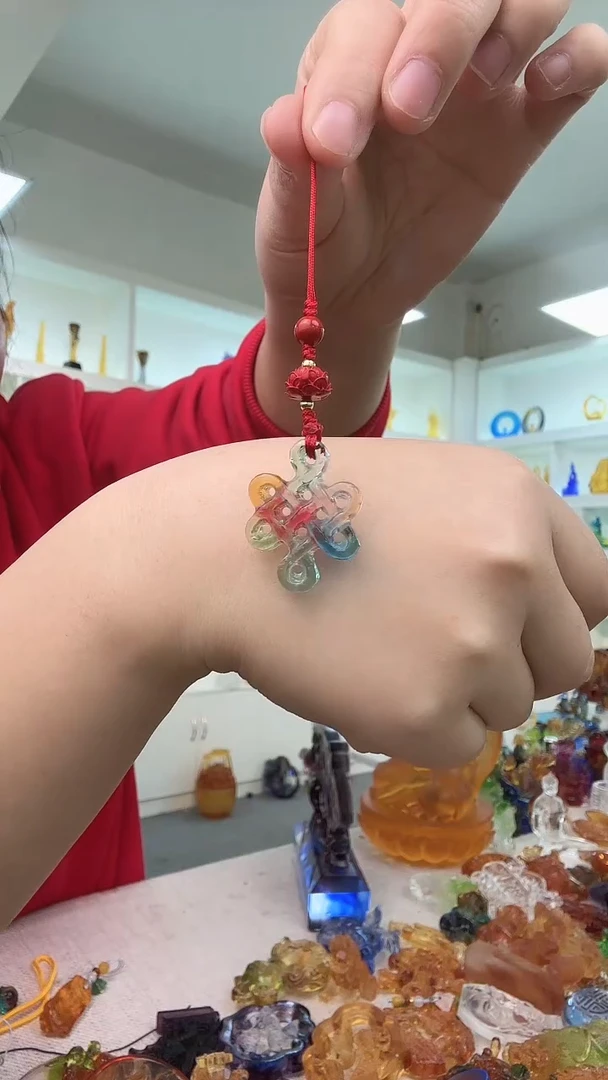 手工艺品琉璃中国结