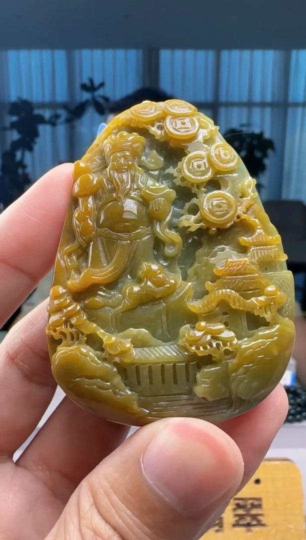 翡翠未镶嵌吊坠(不含链)XM@@960Q7J04417