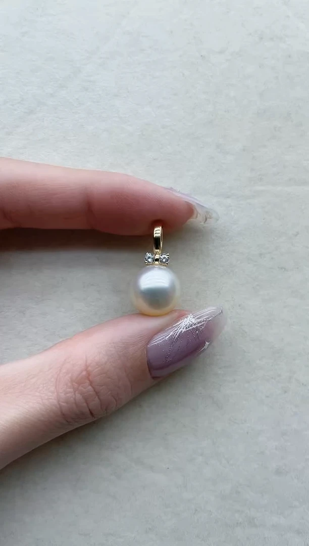 【闪购商品】海水珍珠吊坠银S925镶嵌Y38