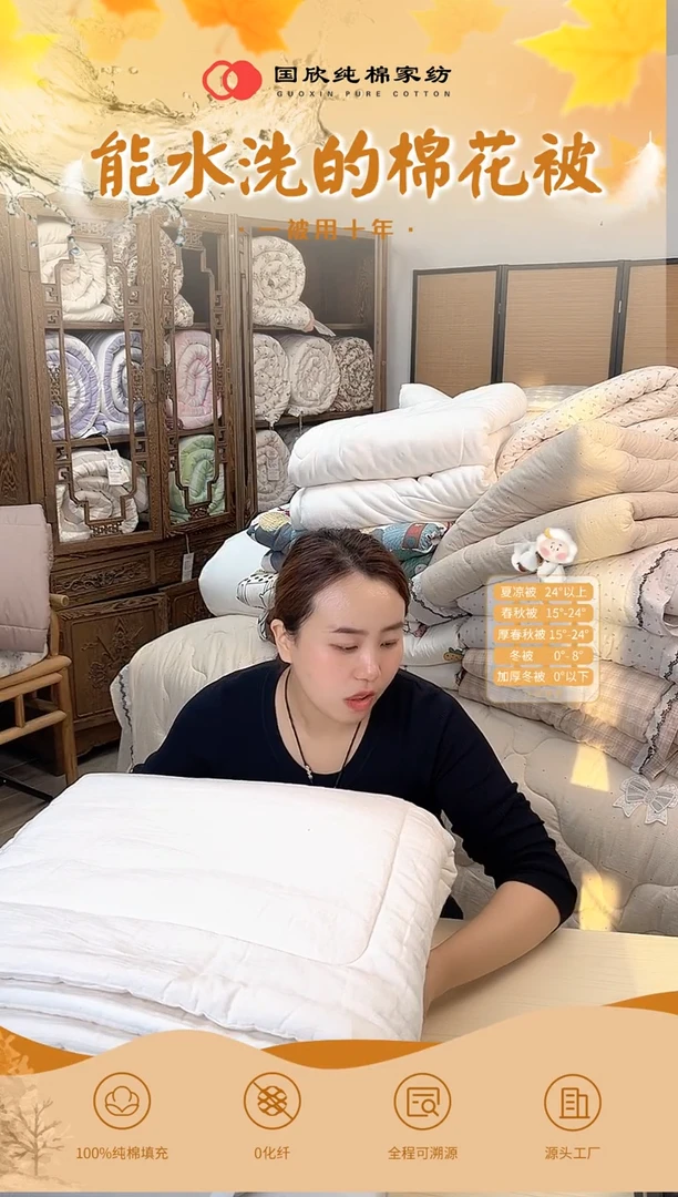 棉花番****蛋软白加大220*240填充物6斤总重7斤