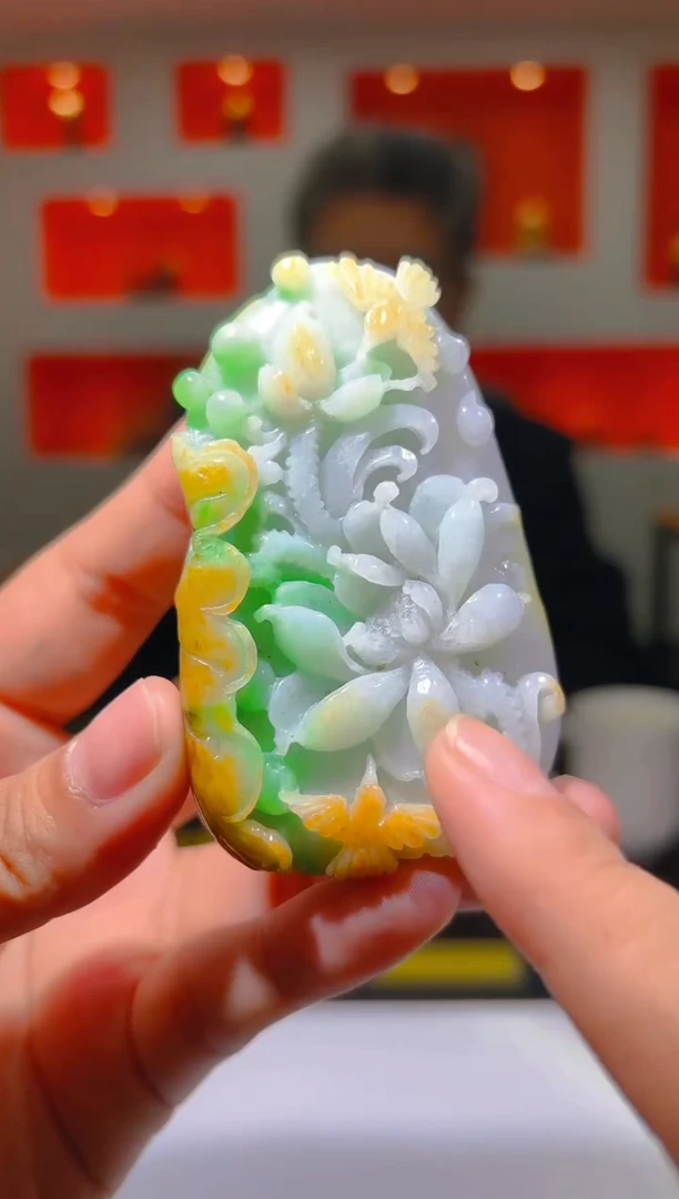 未镶嵌定制翡翠13/1103/L/发其一件/花