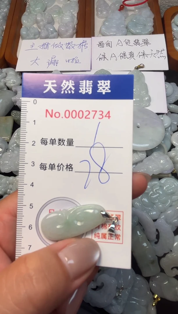 翡翠未镶嵌吊坠(不含链)2734