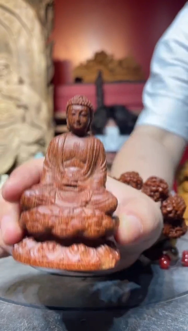 非洲紫檀（红花梨）无事牌(直播推荐)     金丝小如来