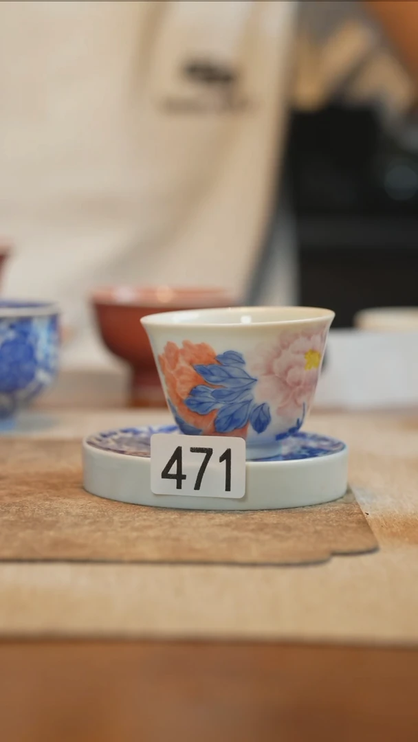 杯子全手工全手绘471轻微失圆
