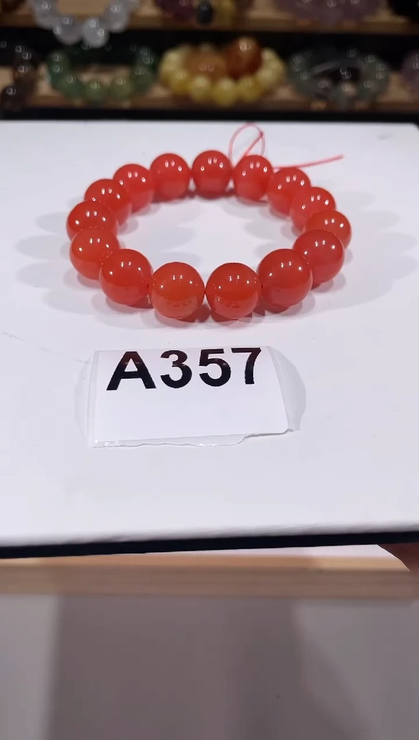 未镶嵌手链南红玛瑙A357南红手链14+