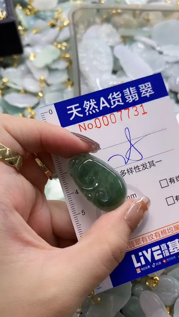 颈饰未镶嵌翡翠天然A货翡翠