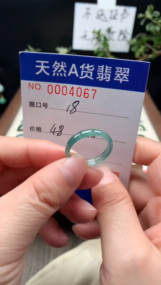 未镶嵌戒指翡翠18#
