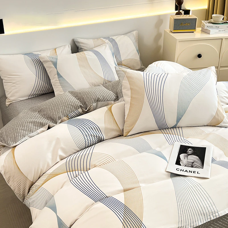 纯棉被套四件套棉被单春季新款被套床单全棉床上用品